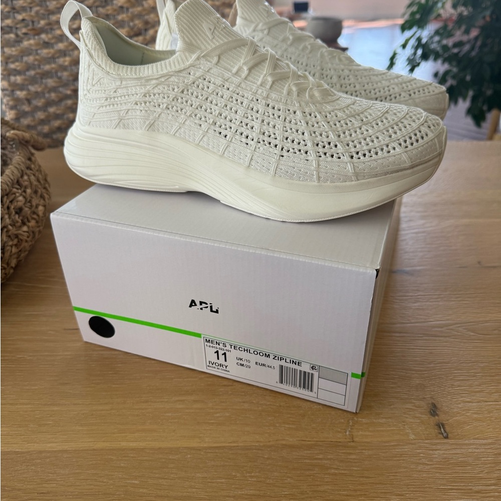 APL Men's Techloom Zipline Sneakers in Ivory